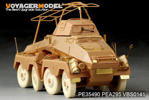 Voyager Model PE35490 1/35 WWII German Sd.Kfz.232 8-Rad Armored Car (Early Version) Photo-Etched Set (for AFV35232)