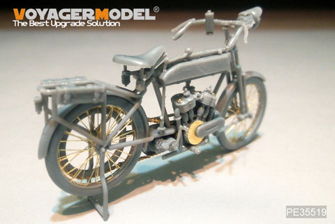 Voyager Model PE35519 1/35 WWI French Peugeot 1917 Motorcycle Photo-Etched Set (for Meng Model HS-005)