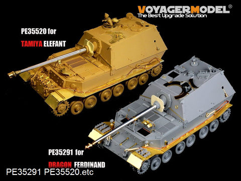 Voyager Model PE35520 1/35 WWII German Sd.Kfz.184 Elefant Photo-Etched Parts Set (for Tamiya 35325)