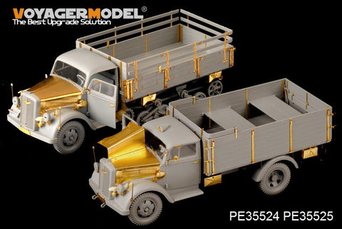 Voyager Model PE35525 1/35 WWII German Opel Blitz 3t 4x2 Cargo Truck / Cargo Bed (Dragon 6716)