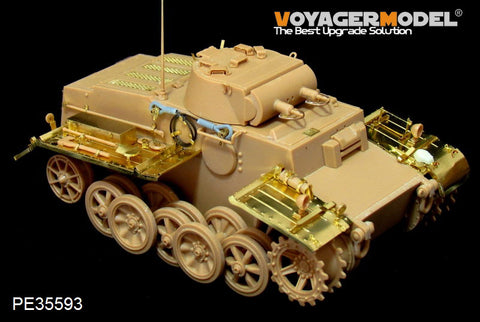 Voyager Model PE35593 1/35 WWII German Panzer I Ausf. F (Late Production) Photo-Etched Set (for HobbyBoss 83805)