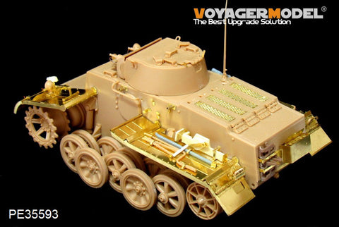 Voyager Model PE35593 1/35 WWII German Panzer I Ausf. F (Late Production) Photo-Etched Set (for HobbyBoss 83805)