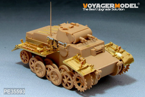 Voyager Model PE35593 1/35 WWII German Panzer I Ausf. F (Late Production) Photo-Etched Set (for HobbyBoss 83805)