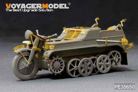 Voyager Model PE35650 1/35 WWII German Sd.Kfz.2 Kettenkrad Photo-Etched Set (for Dragon 6114)
