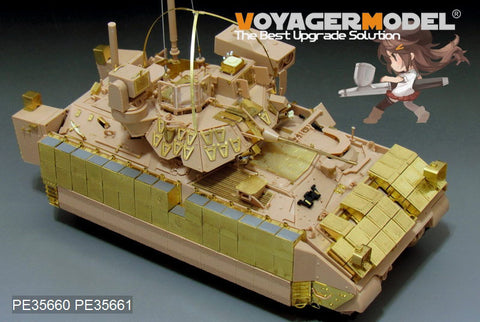 Voyager Model PE35660 1/35 Modern US M2A3 Bradley BUSK III with Add-on Armor: Basic Photo-Etched Set (for Meng Model SS-004)
