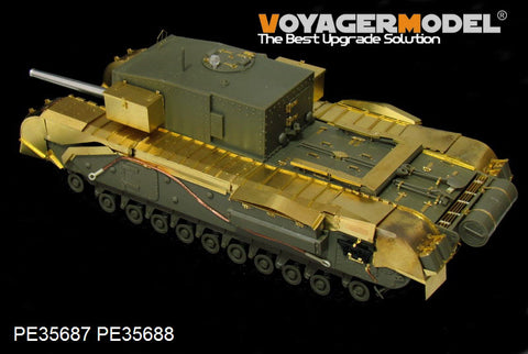 Voyager Model PE35687 1/35 WWII British Churchill 3-inch Gun Carrier Photo-Etched Set (for AFV Club AF35253)