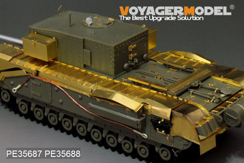 Voyager Model PE35687 1/35 WWII British Churchill 3-inch Gun Carrier Photo-Etched Set (for AFV Club AF35253)