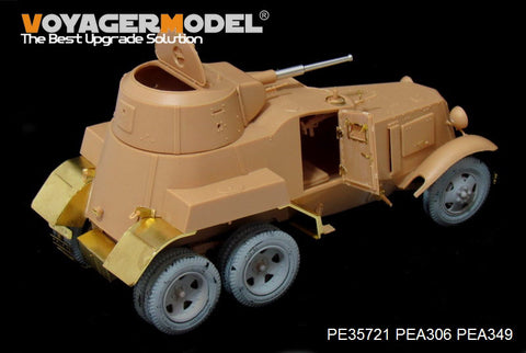 Voyager Model PE35721 1/35 WWII Russian BA-10 Armored Car Basic Photo-Etched Set (for HobbyBoss 83840)