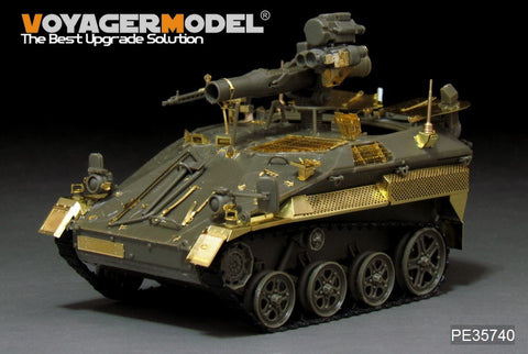 Voyager Model PE35740 1/35 Modern German Wiesel 1A1/A2 TOW Anti-Tank Missile Variant Photo-Etched Set (for AFV Club FV35265)
