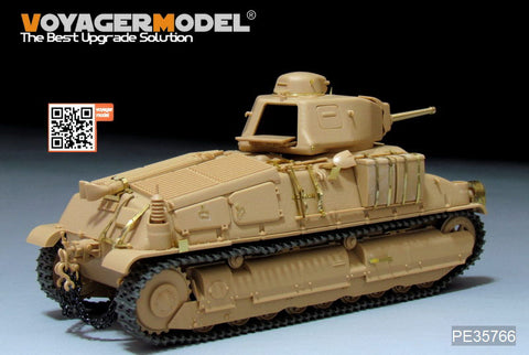 Voyager Model PE35766 1/35 WWII French Somua S35 Medium Tank Basic Photo-Etched Set (for Tamiya 35344)