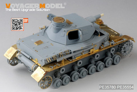 Voyager Model PE35780 1/35 WWII German Panzer IV Ausf. A (Up-armored Version) Basic Photo-Etched Set (for Dragon 6747/6816)