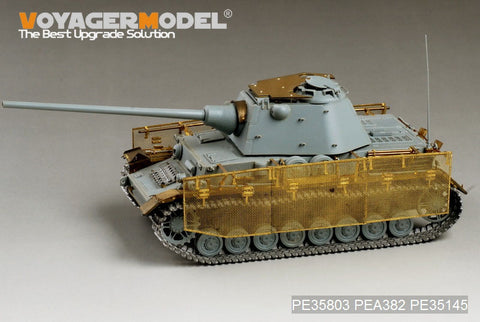 Voyager Model PE35803 1/35 WWII German Panzer IV with Schmalturm Turret – Photo-Etched Set (for Dragon 6824)