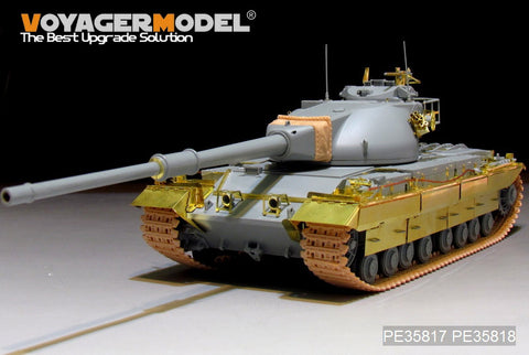 Voyager Model PE35817 1/35 British Conqueror Mk.II Heavy Tank Basic Photo-Etched Set (for Dragon 3555)
