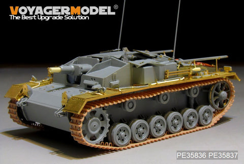 Voyager Model PE35836 1/35 WWII German StuG III Ausf. E Basic Photo-Etched Set (for Dragon 6688)