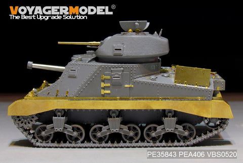 Voyager Model PE35843 1/35 WWII British M3 Grant Medium Tank Basic Photo-Etched Set (for Takom 2086)