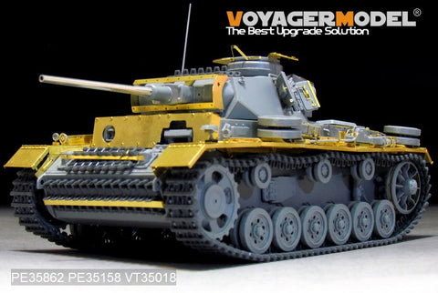 Voyager Model PE35862 1/35 WWII German Panzer III Ausf. L Basic Photo-Etched Set (for Dragon 6387)
