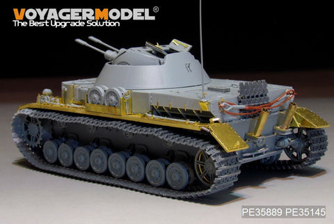 Voyager Model PE35889 1/35 WWII German Flakpanzer IV Kugelblitz Photo-Etched Set (Dragon 6889)