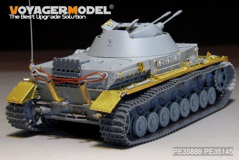 Voyager Model PE35889 1/35 WWII German Flakpanzer IV Kugelblitz Photo-Etched Set (Dragon 6889)