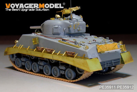 Voyager Model PE35911 1/35 WWII US M4A3 Sherman (105mm) HVSS Basic Photo-Etched Set (for Dragon 6454)