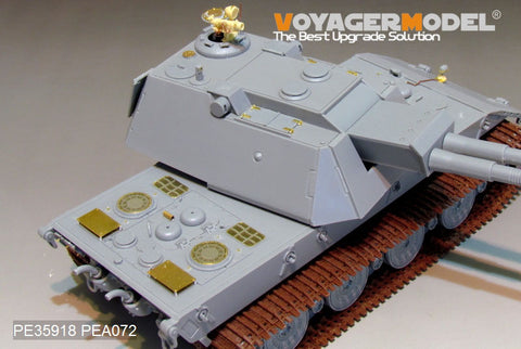 Voyager Model PE35918 1/35 WWII German E-100 Heavy Tank/Anti-Aircraft Variant Photo-Etched Set (for Amusing 35A015/016)