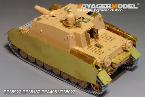 Voyager Model PE35922 1/35 WWII German Sturmpanzer IV Brummbär Late Production Basic Photo-Etched Set (for Tamiya 35353)