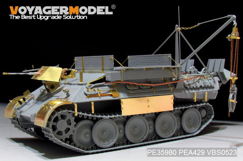 Voyager Model PE35980 1/35 WWII German Bergepanther Ausf. D (Late Version, Panther G Tool Holders) Basic Set (for Takom 2101)