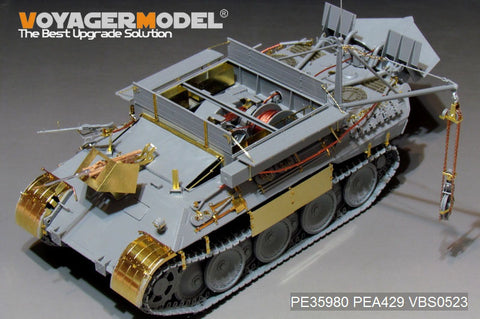 Voyager Model PE35980 1/35 WWII German Bergepanther Ausf. D (Late Version, Panther G Tool Holders) Basic Set (for Takom 2101)