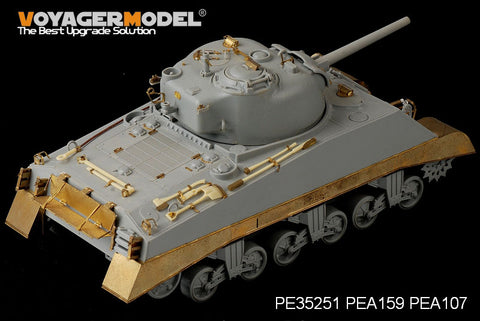 Voyager Model PEA159 1/35 WWII USMC M4A2 Medium Tank Late-Production Side Skirts (Dragon)