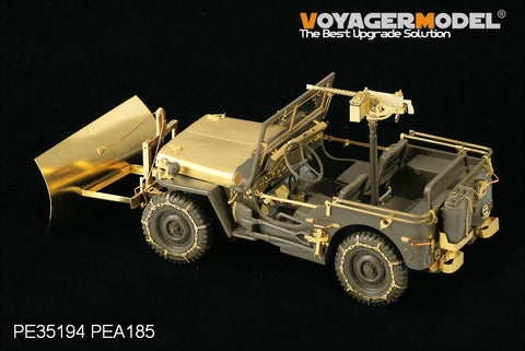 Voyager Model PEA185 1/35 WWII U.S. Jeep Willys MB (Snow-Clearing Type with Tire Chains) (Tamiya/Italeri)