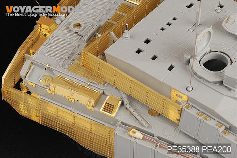 Voyager Model PEA200 1/35 Modern British Challenger 2 Main Battle Tank with Slat Armor (Trumpeter)