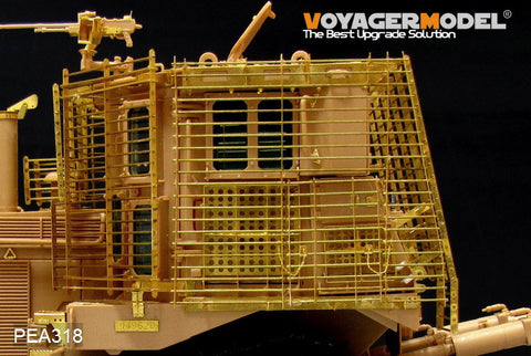 Voyager Model PEA318 1/35 Modern Israeli D9R Armored Bulldozer Slat Armor Photo-Etched Set (for Meng SS-002)