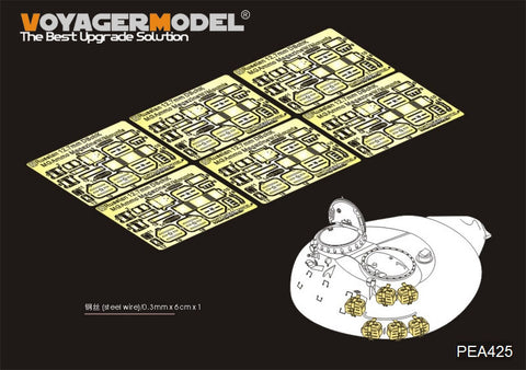 Voyager Model PEA425 1/35 Modern Russian 12.7mm DShK Machine Gun Ammo Box w/ Mount (for T-55, T-62, T-72) (Universal)