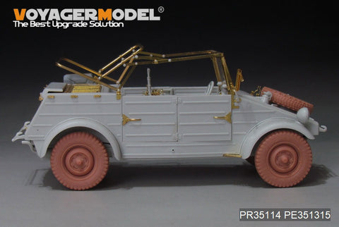 Voyager Model PR35114 1/35 WWII German Kübelwagen Type 82 Wheels - Pattern 1 (General Purpose)