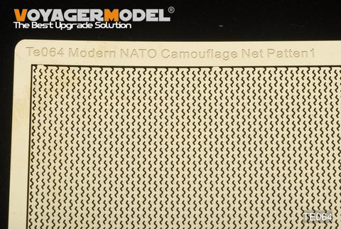 Voyager Model TE064 1/35 Modern NATO Military Camouflage Net Pattern 1 (180mm x 90mm) (W-pattern) (Universal)