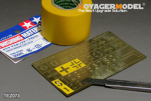 Voyager Model TEZ073 1/35 WWII German Chassis Number/Iron Cross Stencil Set (Universal)