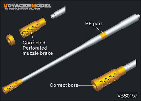 Voyager Model VBS0157 1/35 WWII German 128mm K44 Gun Barrel (Trumpeter/GW)