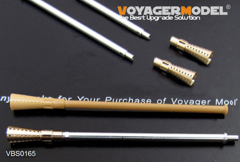 Voyager Model VBS0165 1/35 WWII German 3.7cm FlaK 43/1 L/60 Metal Gun Barrels (Set of 2) (Universal)