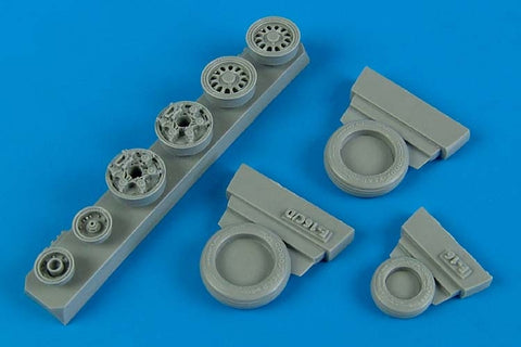 Wheelliant 148010 1/48 F-16C/CJ (block 40/50/60) weighted wheels (For HASEGAWA)