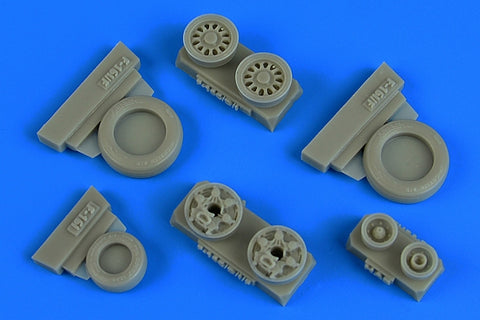 Wheelliant 148017 1/48 F-16I Sufa weighted wheels (GY production) (For HASEGAWA)