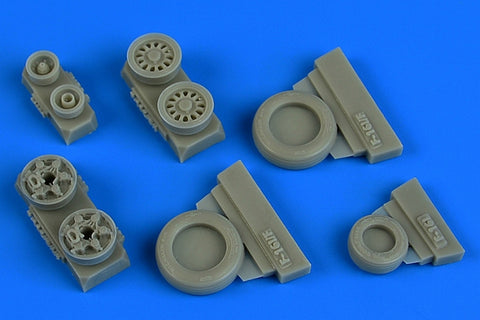 Wheelliant 148018 1/48 F-16I Sufa weighted wheels (GY production) (For KINETIC)