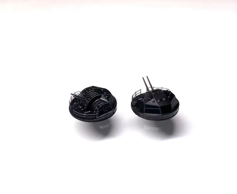 Bunker Studio IJN70010 1/700 YAMATO Type89 127mm Twin AA Gun(Anti-Smoke Shield)
