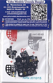 Yahu Models YMA2411 1/24 Mosquito NF.II / FB VI Instrument Panel (for Airfix)