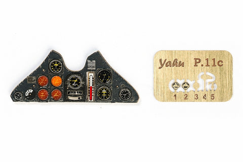 Yahu Models YMA3202 1/32 PZL P.11c Instrument Panel (for Silver Wings)