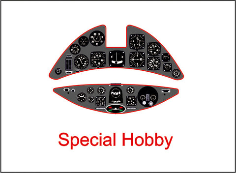 Yahu Models YMA3204 1/32 Fiat G.50 Instrument Panel (for Special Hobby)