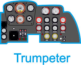 Yahu Models YMA3211 1/32 Messerschmitt Me 262 A Instrument Panel (for Trumpeter)