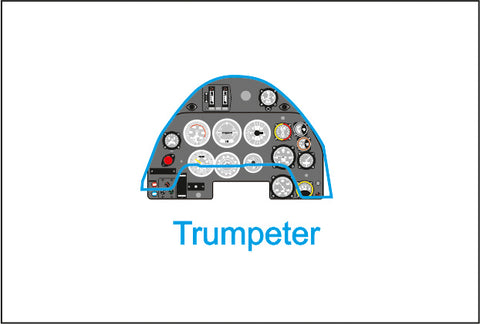 Yahu Models YMA3235 1/32 Messerschmitt Bf 109K Instrument Panel (for Trumpeter)