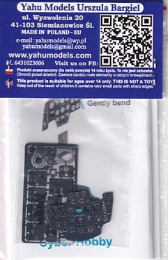 Yahu Models YMA3260 1/32 Messerschmitt Me 110 E/F Instrument Panel (for Cyber-Hobby)
