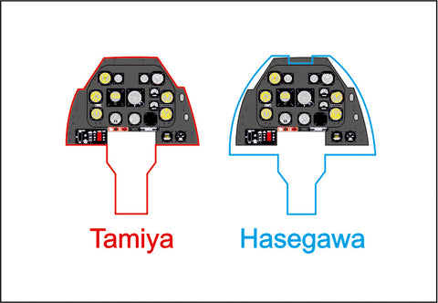 Yahu Models YMA4820 1/48 P-51D Mustang Late-Type Instrument Panel (for Tamiya)