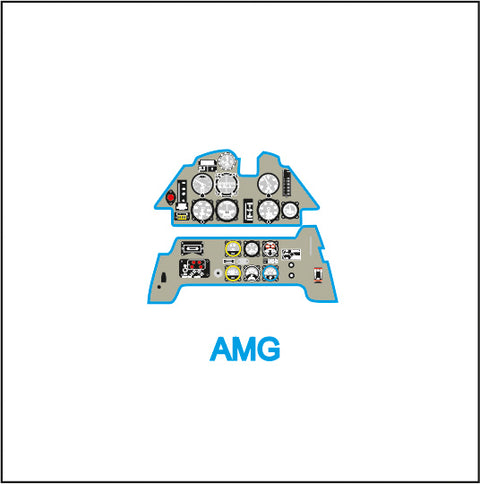 Yahu Models YMA4858 1/48 Messerschmitt Me-109 C-D Instrument Panel (for AMG)
