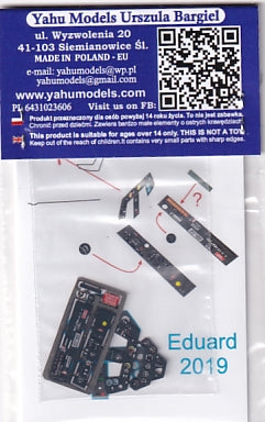 Yahu Models YMA4901 1/48 Focke-Wulf Fw 190 A-8 Instrument Panel (for Eduard (2019))